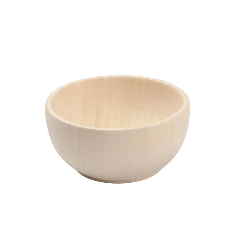 Bols en bois inachevés 57x30mm et 10 pièces 40x24mm, mini bols artisanaux pour la décoration de la maison, projets de peinture créatifs, 5 pièces