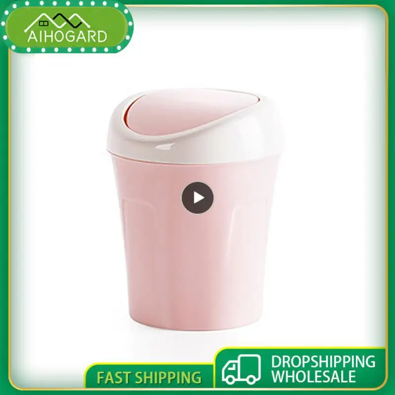 CuteTrashBinDurableOdorlessDeskTrashCanWasteBinsGarbageCan