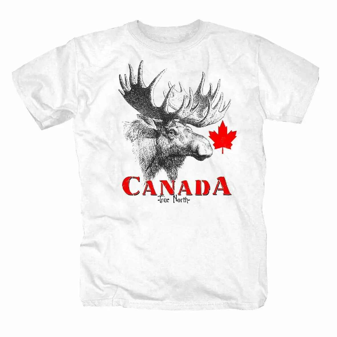 CanadaRetroFlagTShirtKanadaTrueNorthShirtShortCasualONeck