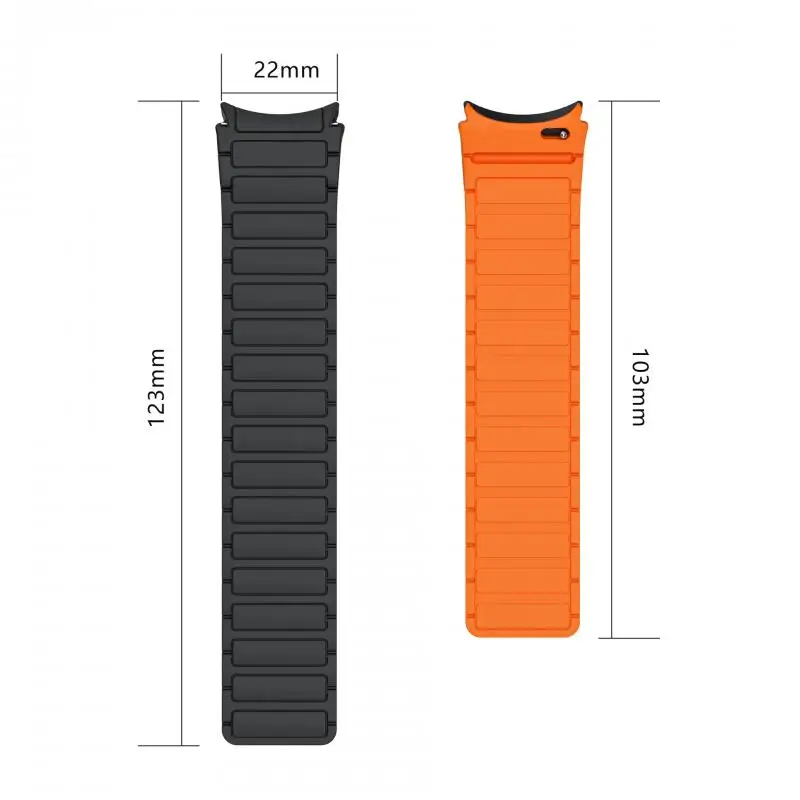 Magnetic No-Gap Silicone Strap