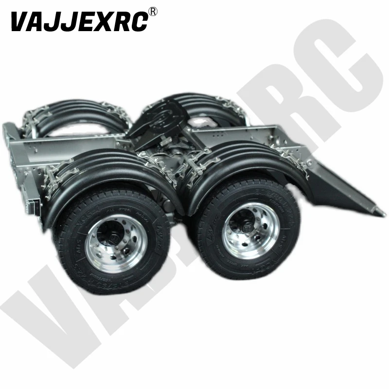 Double Axle Metal Trailer for 1/14 Tamiya Rc Tractor