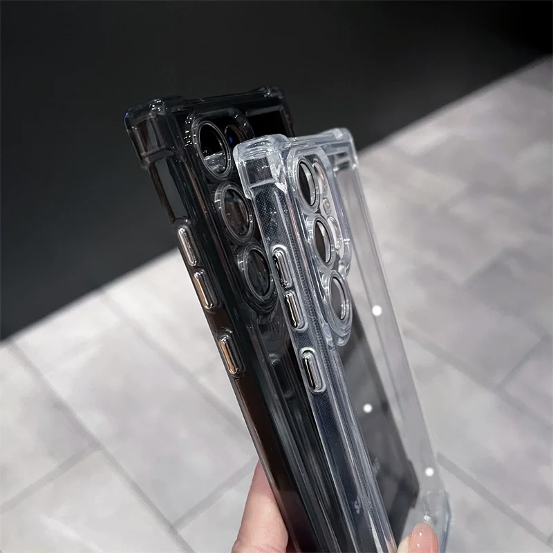 حافظة فاخرة شفافة مضادة للصدمات لهاتف سامسونج جالا...