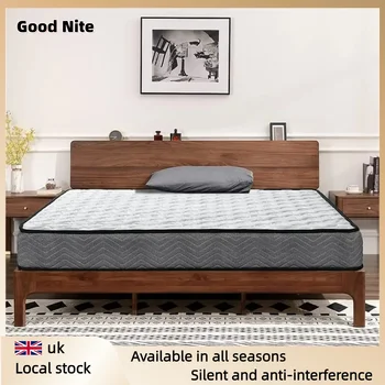 Good Nite Spring Mattress, 7-Inch Memory Foam with Soft Fire-Resistant Fabric, Medium，Single and double mattressesFirm Support