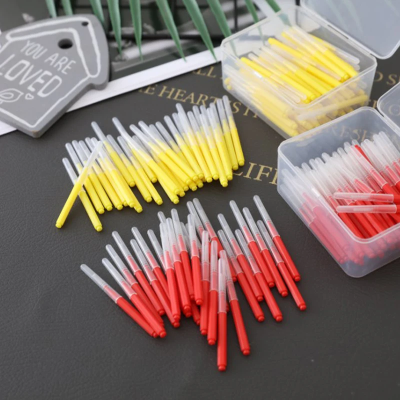 

10pcs Interdental Brush Denta Floss Cleaning Dental Brush Orthodontic Dental Teeth Brush