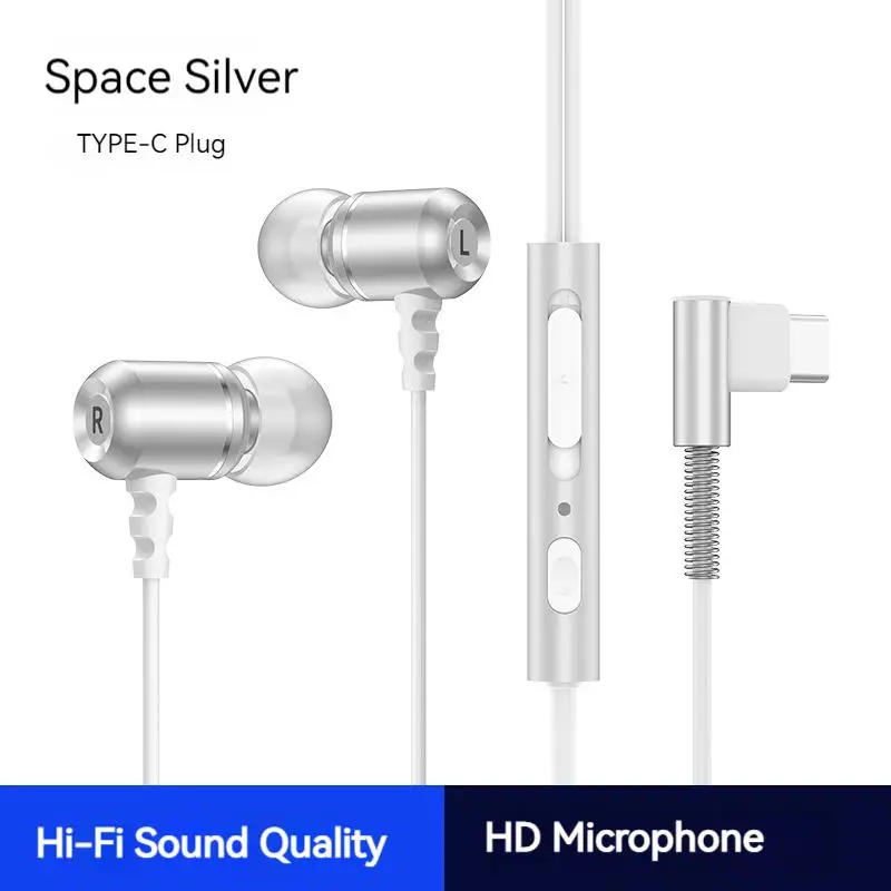 (حافظة سماعة أذن مجانية) سماعات أذن سلكية معدنية م...