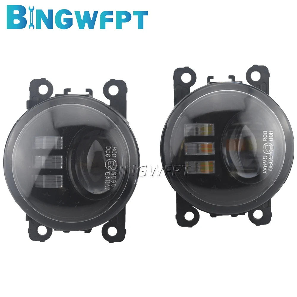 Nsautolight Ensemble De Feux De Brouillard à DEL Pour Nissan Titan Leaf Xterra Armada Frontier Pathfinder Sentra 2005-2021 Switchback Amber/Blanc DRL Kit De Feux De Circulation Diurnes Avec Lentille