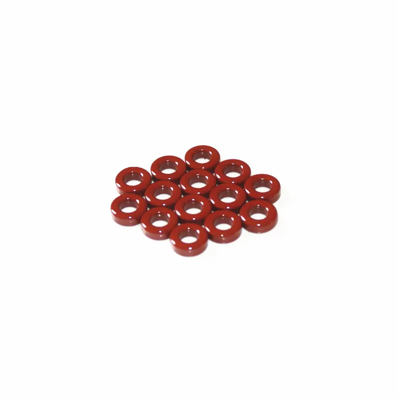 T37-2 Iron Ferrite Toroid Cores 9.5*5*3 mm For Inductors Iron powder Core Red Ring 10uo Low permeability ferrite filter core carbonyl iron powder magnetic cores