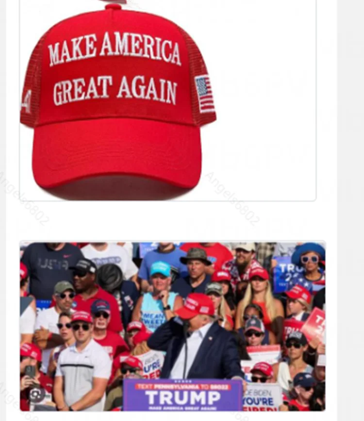 Sumyer Cappello da baseball Donald Trump MAGA Cappello Merchandise 2024 regolabile per uomo e donna rosso