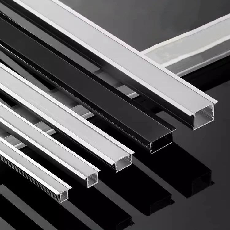 Description Picture 2 of item0.5/1M/2M Led Aluminum Profile Channel Diffuser Holder U/v/w Shape Black/silver Linear Light Bar Ceiling Wall Corner Lighting