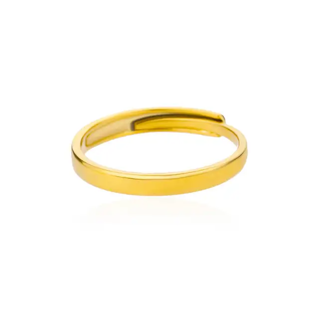 Bagues géométriques en acier inoxydable pour femmes, Texture minimaliste, couleur or, ouverture de Couple, bijoux esthétiques de mariage et de noël