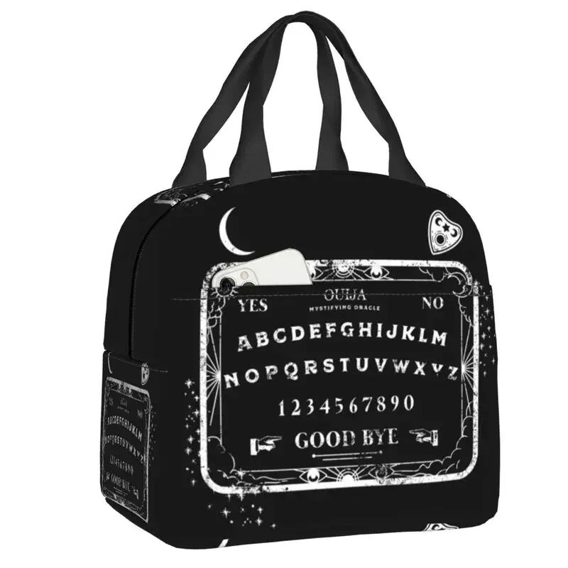 

Ouija Board Distressed White Insulated Lunch Bags Halloween Witchcraft Resuable Thermal Cooler Bento Box Kids School Children