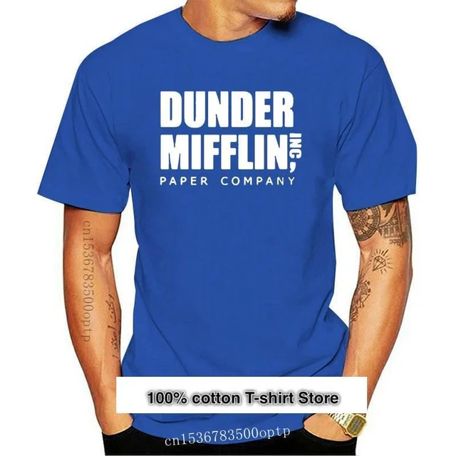 Camiseta de manga corta para hombre, camisa de papel de The Office Show Dunder  Mifflin, cuello redondo, ropa de calle, 2021 - AliExpress