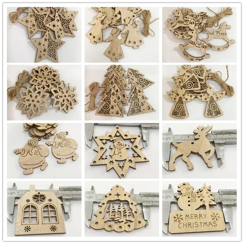 Thyle Lot de 200 perles en bois en forme d'os de patte de chien