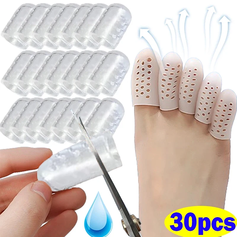 

Silicone Toe Caps Anti-Friction Breathable Toe Protector Prevents Blisters Protective Separation of Feet Wearing Protector