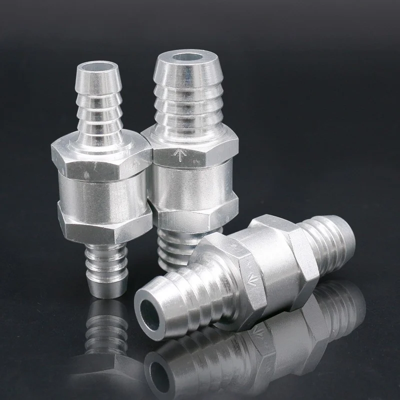 Check Valve Check Valve Aluminum Alloy Fuel One Way For Cars and Ships Suitable for Carburetor 6/8/10/12/14/16MM