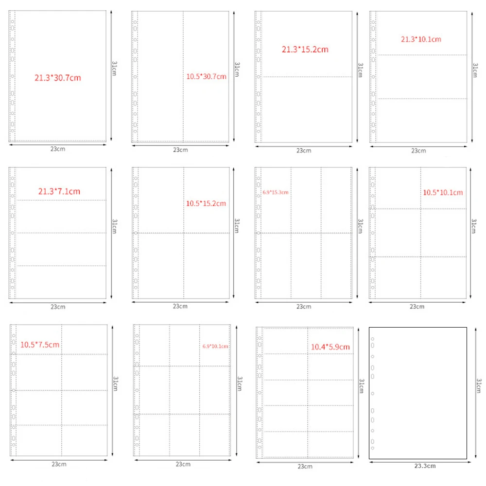 Premium Archival Quality A4 Photo Album with 11-Hole Design - 10 Pages