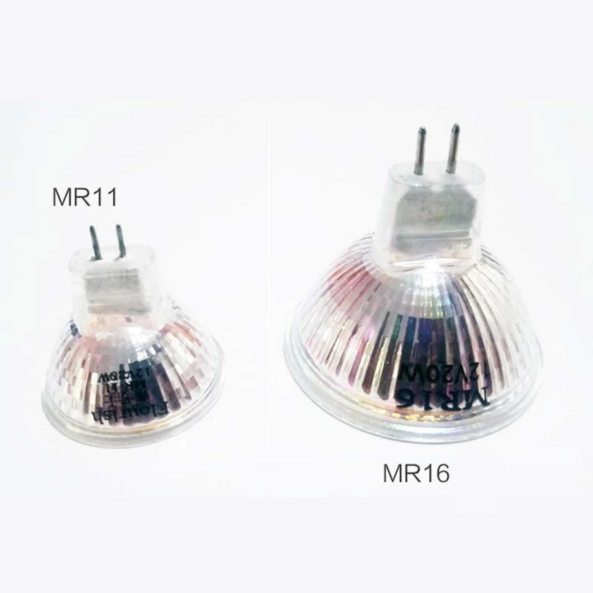할로겐 스포트라이트 전구 20w/35w/50w 유리 하우징 220v/12v MR16/MR11 Gu5.3 웜 화이트 라이트 2800k 바이핀 2핀 베이스 디밍 가능 조명