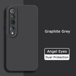 Angel Eyes Liquid Silicone 360° Shockproof Candy Cover for Xiaomi Mi 10 5G (Graphite Black)