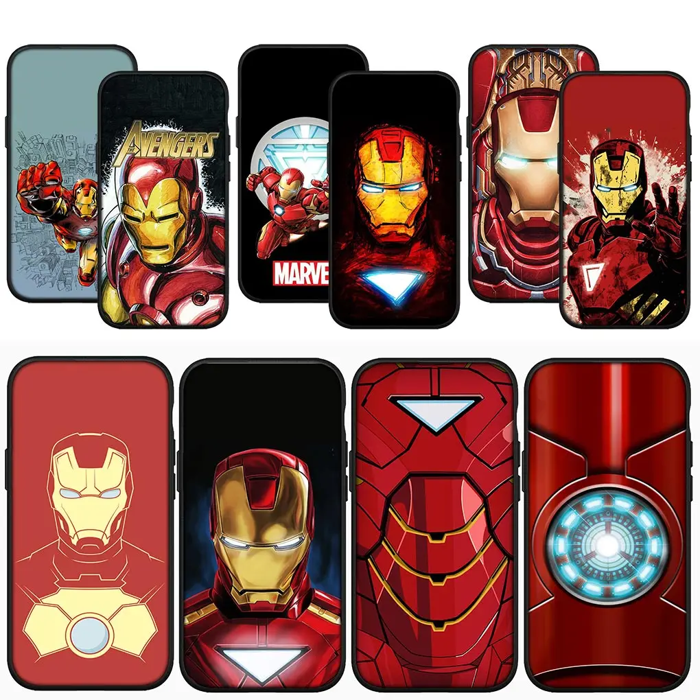 Ironmans M-Marvels Irons Man Custodia Morbida Per Telefono Per Apple Iphone 15 14 13 12 Mini 11 Pro X Xr Xs Max 7 8 Plus + Custodia