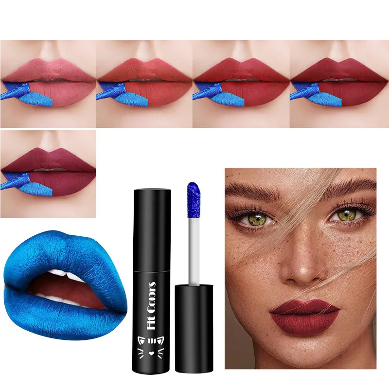 5 Colors Peel Off Lip Gloss Non-Stick Cup Matte Velvet Liquid Lipstick Waterproof Lasting Tear-Off Red Lip Tint Makeup lip gloss,lip makeup,lip tint