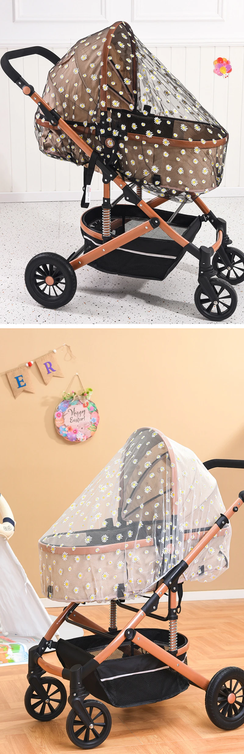 Description Picture 6 of itemBaby Stroller Mosquito Net Pushchair Cart Insect Shield Net Baby Stroller Accessories Safe Infants Car seat Sun Cover Pram Net