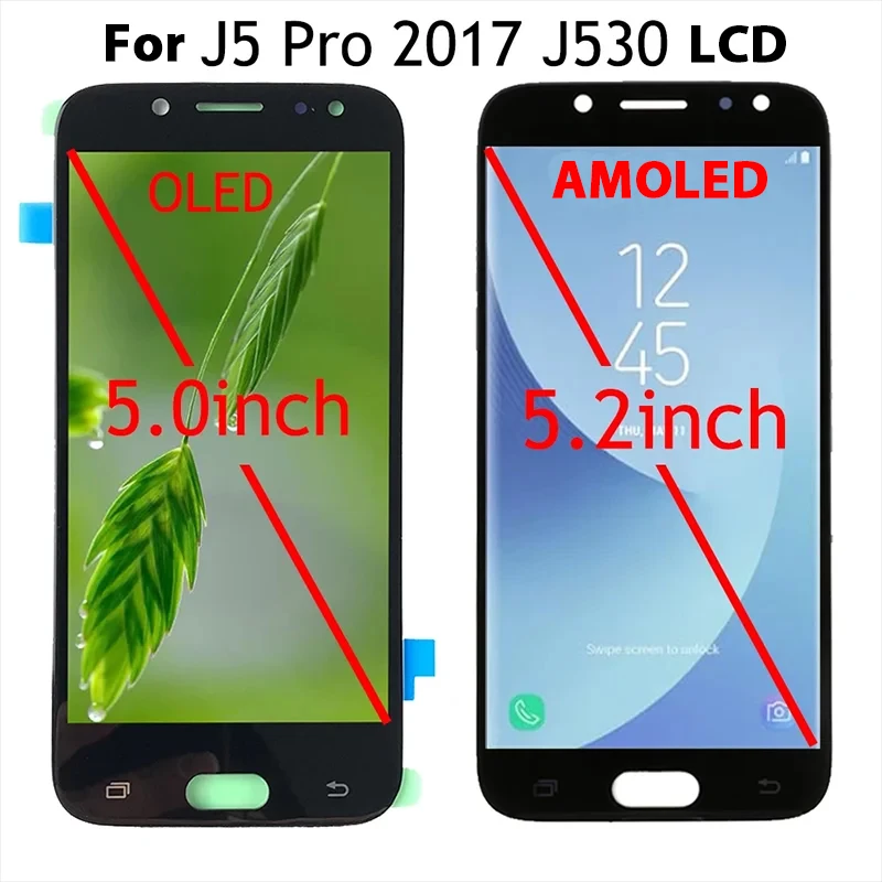 OLED  TFT ׽Ʈ Ｚ J5  2017 J530F Ÿ ÷ LCD ġ ũ, Ｚ J530 LCD J530Y J530FM J5Pro LCD