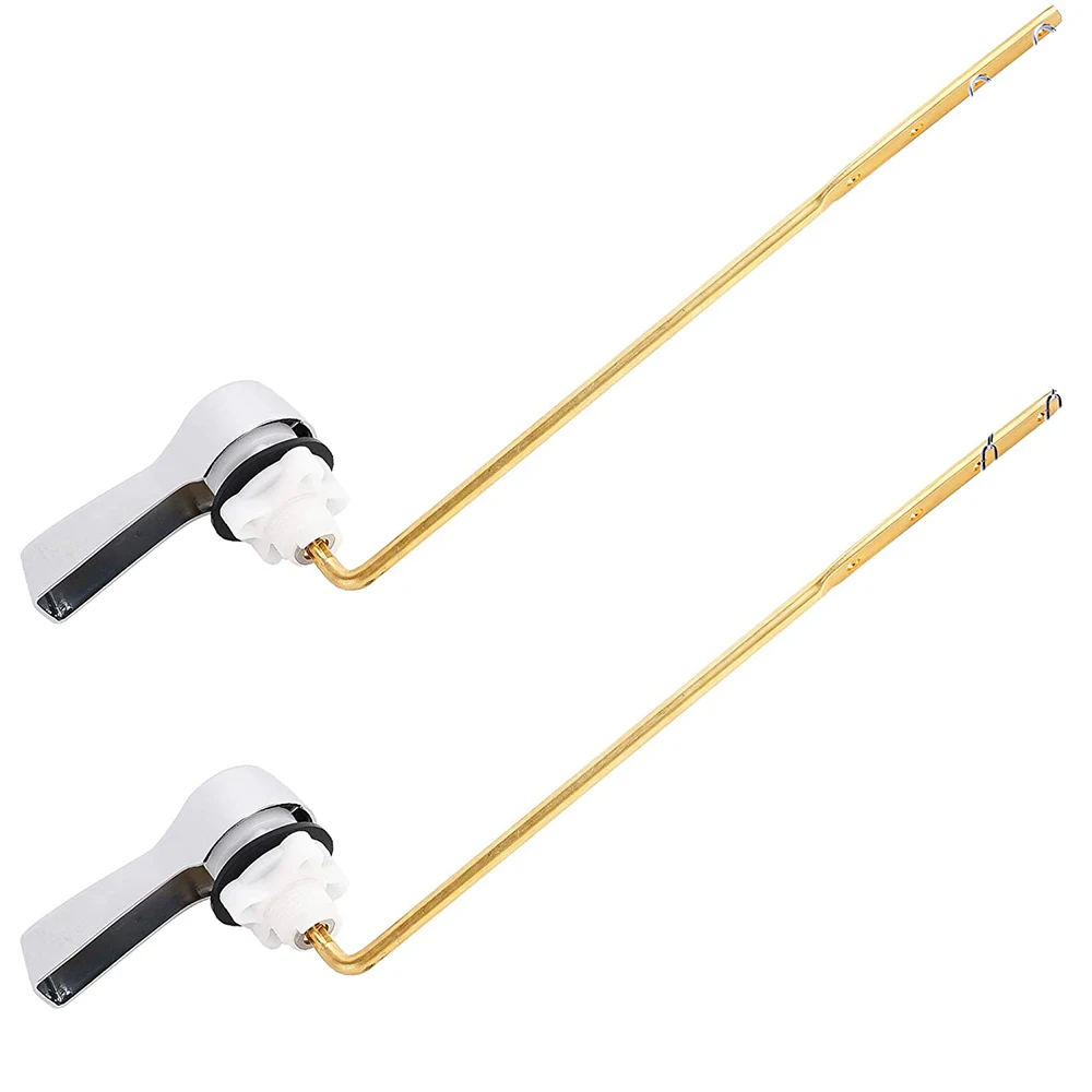 

Toilet Tank Flush Lever Handle Replacement,Heavy Duty Toilet Lever Handle Metal Flushing Levers Compatible with THU004-CP, St406