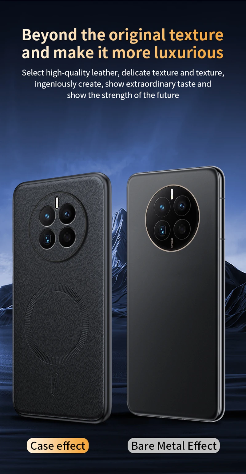 Für Huawei Mate 50 Fall Magnetische Leder Schild Abdeckung Für Huawei Mate 50 Hohe Qualität Anti-Fingerprint Nicht-Slip PC + TPU – Detail 11