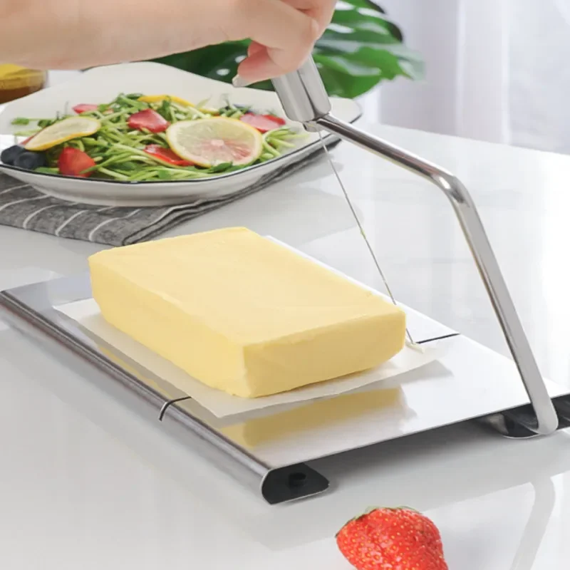 Stainless Steel Cheese Slicer Graduated Multifunctional Tool Butter Knife and Sausage Cutter Kitchen Utility Cutter