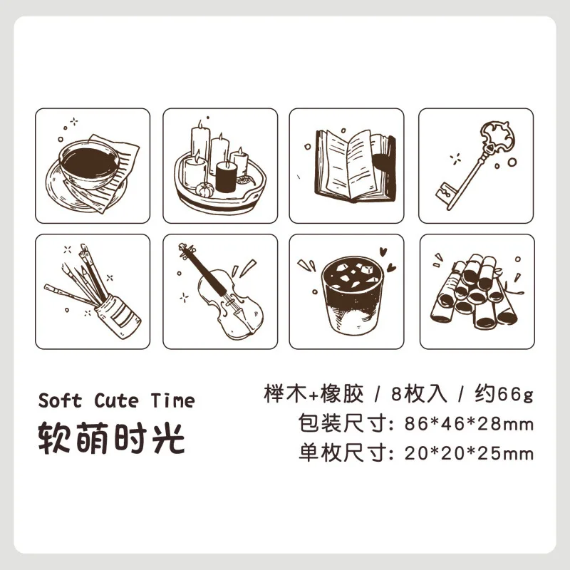 Yuezhen 문화 및 창의적 귀여운 아이템 인감 핸드 계정 인감 나무 인감 어린이 인감 나무 인감 DIY 핸드 계정 인감 선물