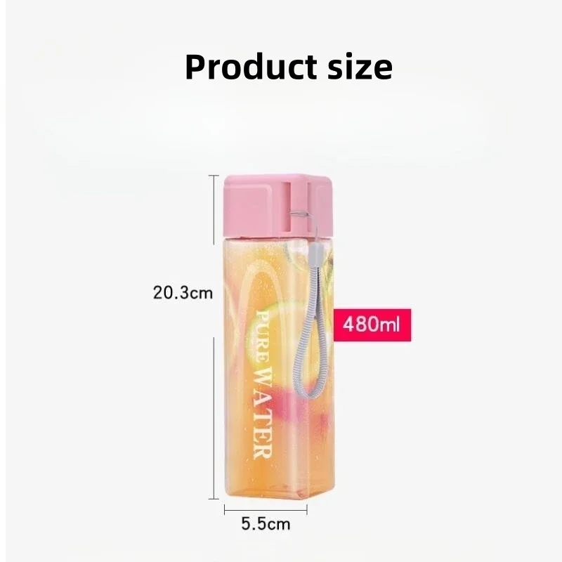 Portable Plastic Water Bottle Leak Proof Sport Cup