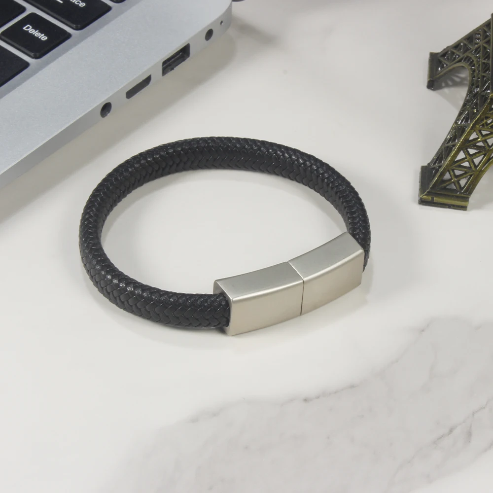 Drive, Caneta Pulseira Preta, Presentes Criativos, Memory Stick, 16GB, 32GB, 64GB, 8GB