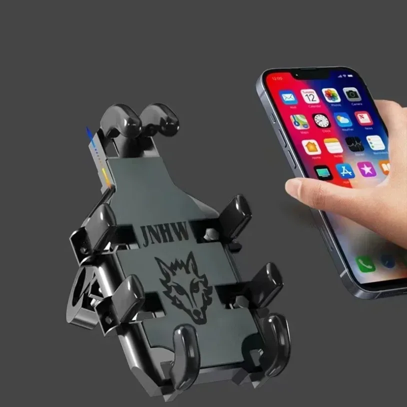 VIKEFON Universal New Upgraded Eight Claws Mobile Phone Holder for Motorcycle Scooter ATV Bicycle E-bike Cell Phone Bracket