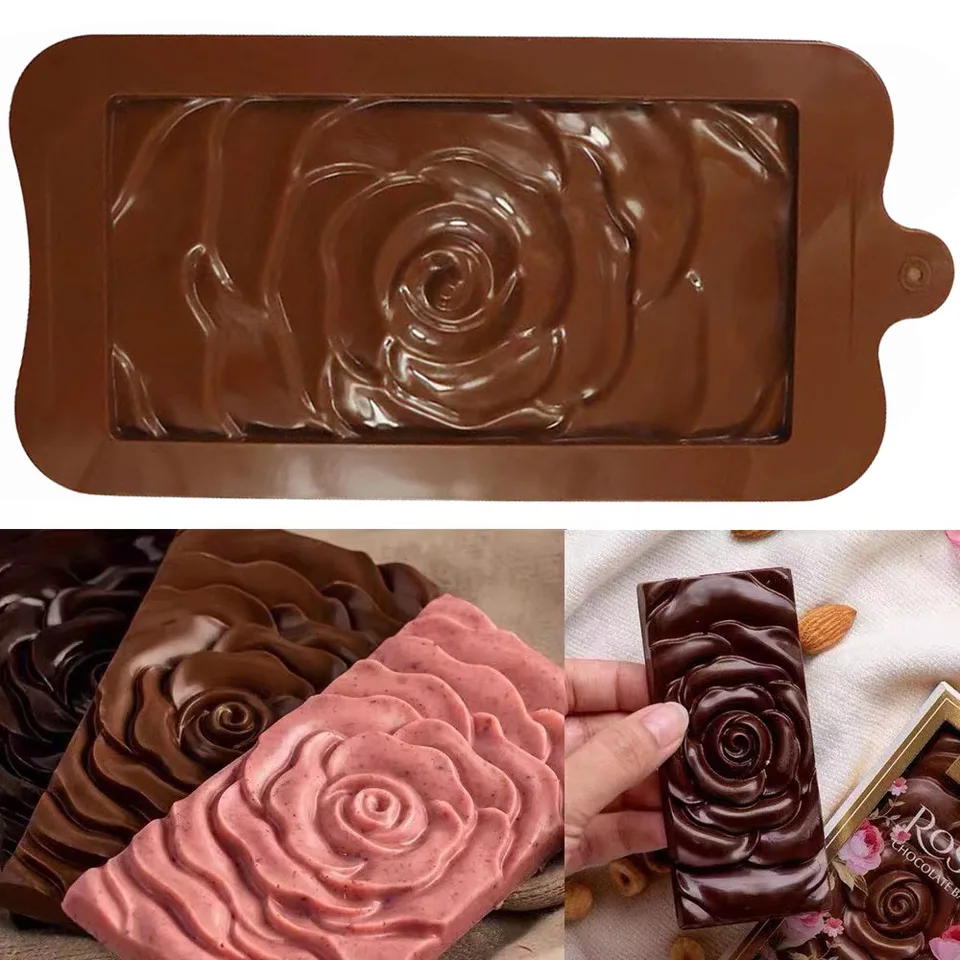2 stuks chocoladevormen siliconen diep, anti-aanbaklaag