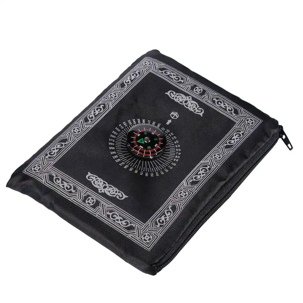 Portable Polyester Prayer Rug with Compass 1