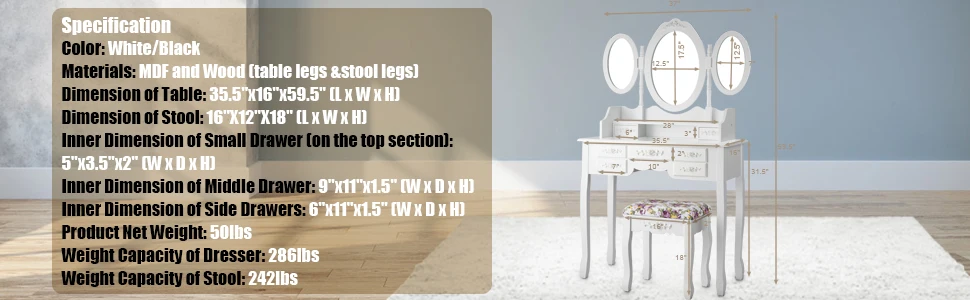 Schminkset für Damen und Mädchen