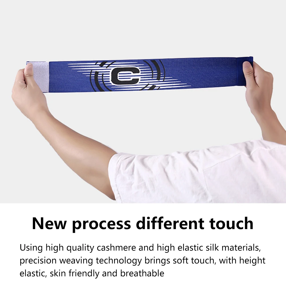 Professional Football Captain Armband Adjustable Arm Band Leader Competition Soccer Player C Captain Group Armband Band 1PC