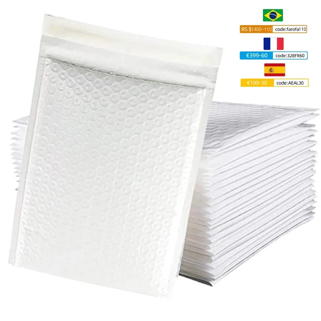 Courier Bag 50 PCS/Lot Self Seal Envelope Bags Lined Poly Foam Bubble Mailers Padded Mailing Waterproof 20x24cm