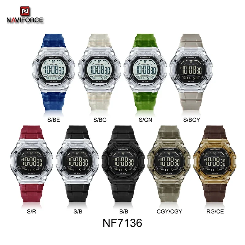 NAVIFORCE Waterproof Multifunction Digital Sports Watch for Men
