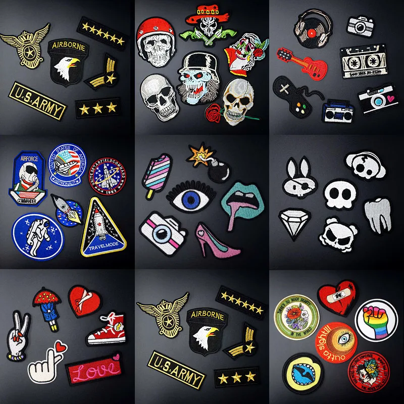 Cartoon Diy Cloth Badges Mend Decorate Iron On Patch Clothes Apparel