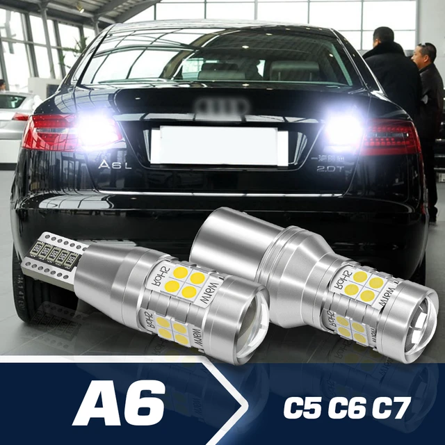 2 Bombillas Con LED Blanco Luz Iluminación Bajo de Puerta para Audi A6 C5  C6 C7