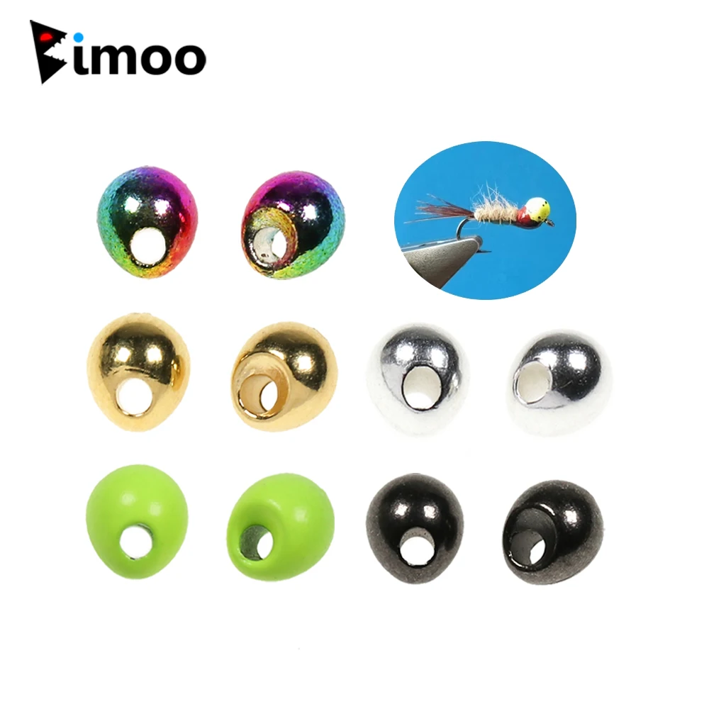 Bimoo20PCSFlyTyingOffsetTungstenBeadsJigOffBeadforBeadhead
