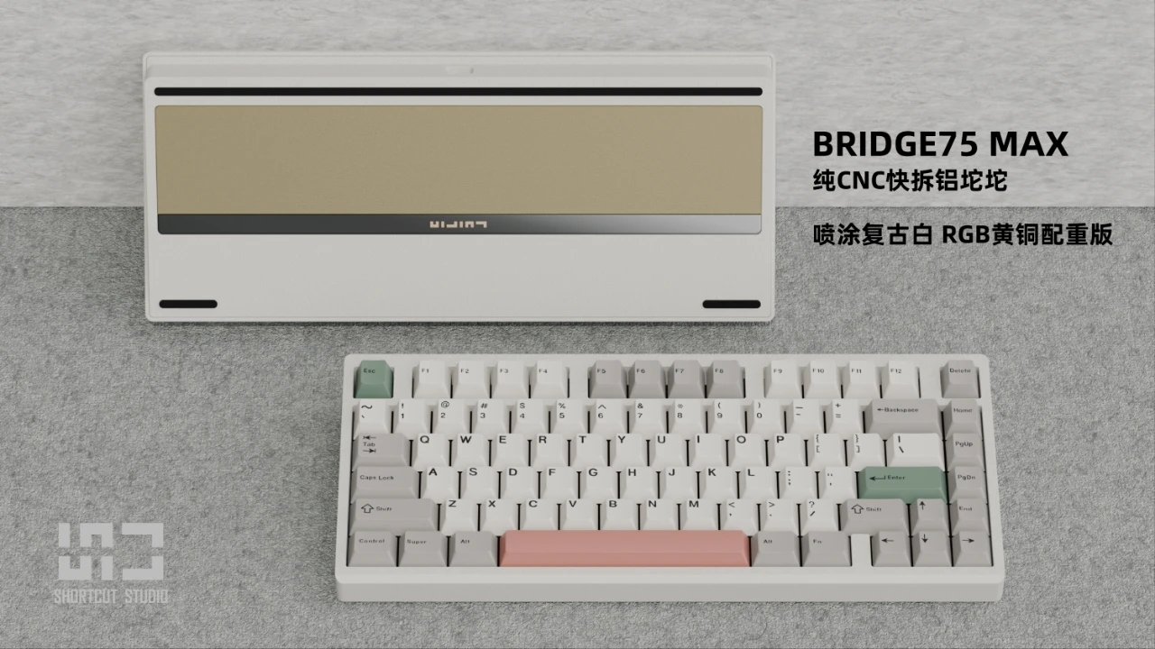 ShortCut Studio Bridge75 メカニカルキーボードワイヤレス Bluetooth