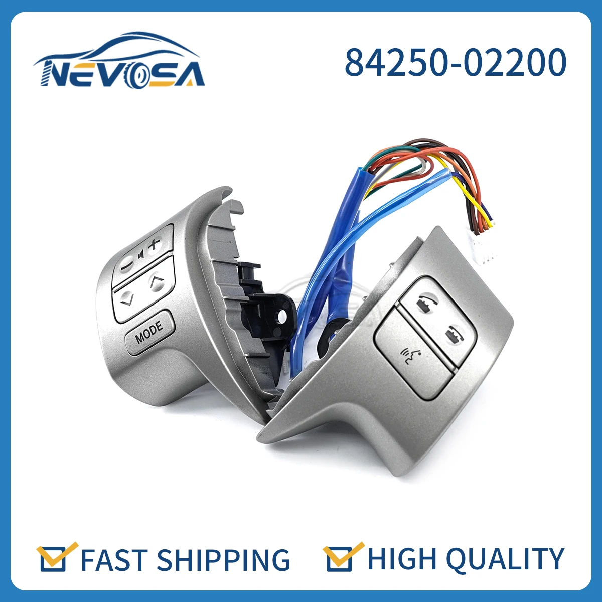 

Панель управления аудиосистемой на рулевое колесо evosa 84250-02200 Bluetooth для Toyota Corolla ZRE151L-GEMNKC 2007-2010 8425002200