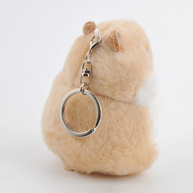10cm Hamster Doll Keychain Pendant Doll Hamster Cute Backpack Doll Plush Ins Bag Pendant School Bag Pendant Key Chain Plush 6