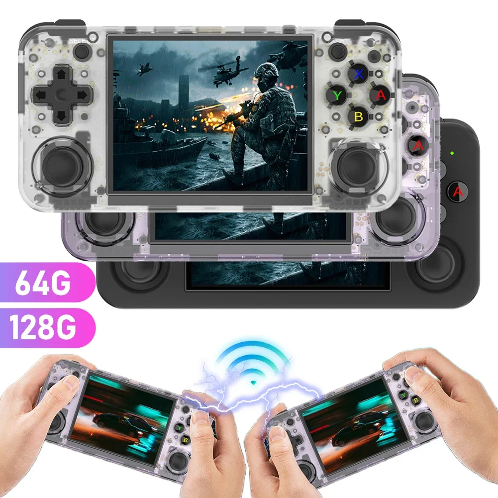 RG35XX H Handheld Game Console Retro Video Games Player IPS 640x480 Screen 3300 MAh Battery Linux System for Playing Video Games