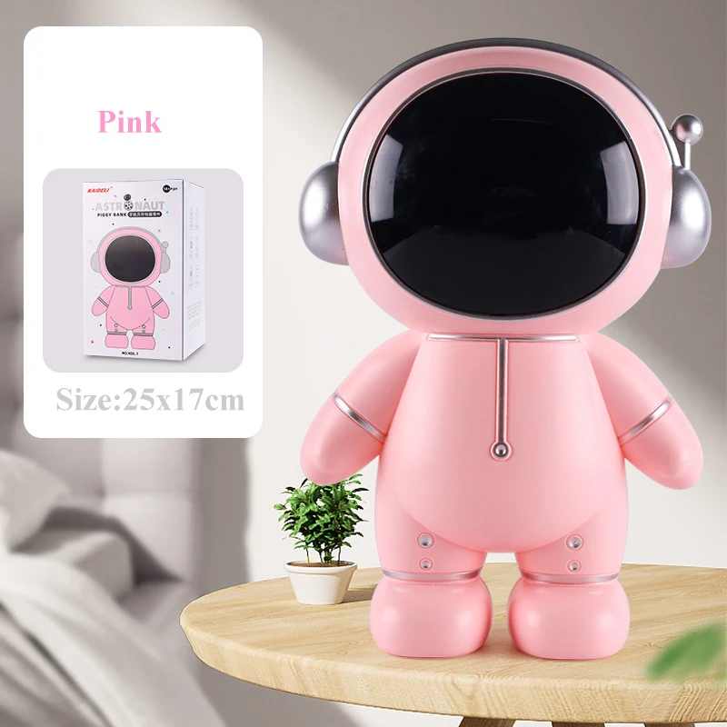 Cartoon Astronaut Piggy Bank Money box Kids Toys Birthday Gift Home Decor Coin Storage Box Kawaii Room Decor Christmas Boy Gift