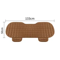Car Seat Cover Front Rear Flocking Cloth Cushion Non Slide Winter Auto Protector Mat Pad Keep Warm Universal Fit Truck Suv Van 2