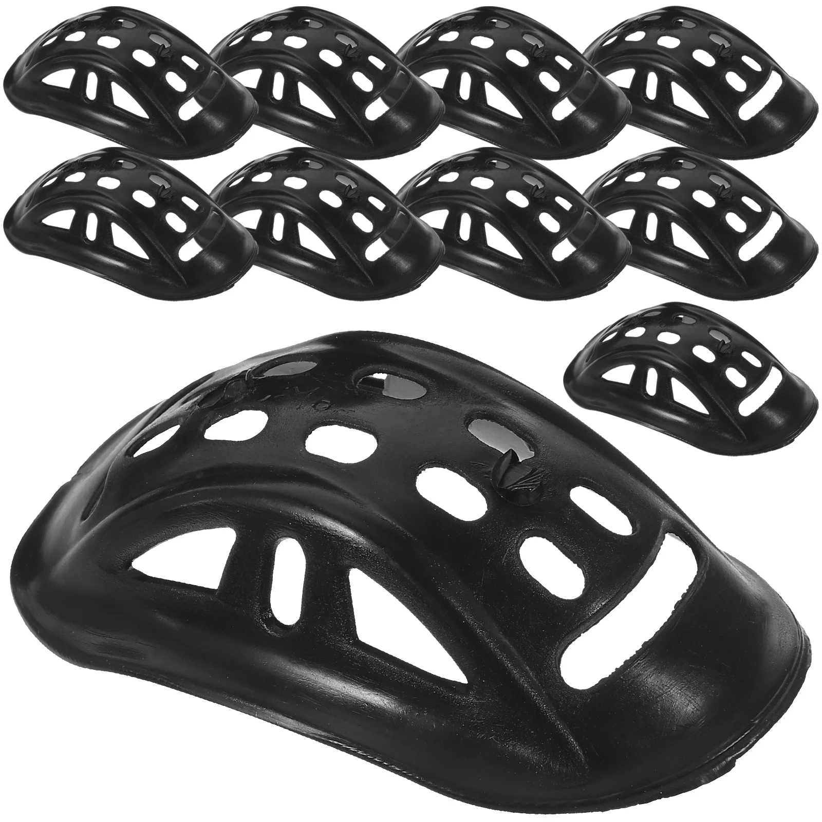 

10 Pcs Chin Rest Accessories Small Safety Hat Cups Hard Pads Rubber Cycling