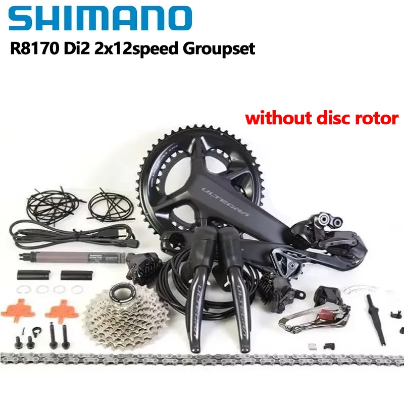 SHIMANO JG.BIE/PL.SH.ULTEGRA 110BCD 165 50 X 34D 2 X 12 V Car Bielles, Sport, Noir (Noir) Taille Unique